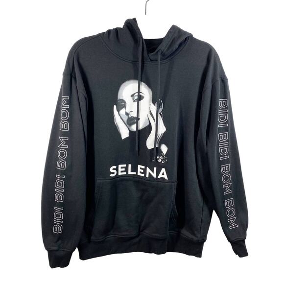 Selena Graphic Hoodie Selena Official Merchandise Black Womens Size Large - Picture 1 of 7